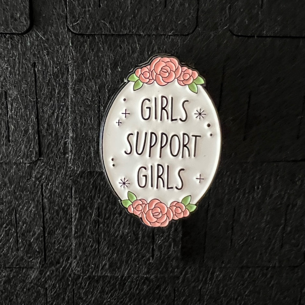 Girls Support Girls Enamel Pin